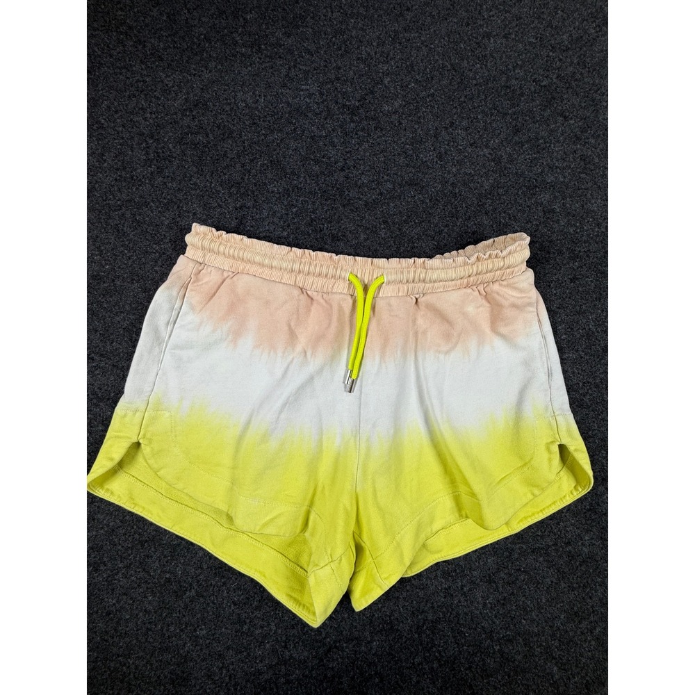 ATM Anthony‎ Thomas Melillo Shorts Womens Small Yellow Dip Dye French Terry